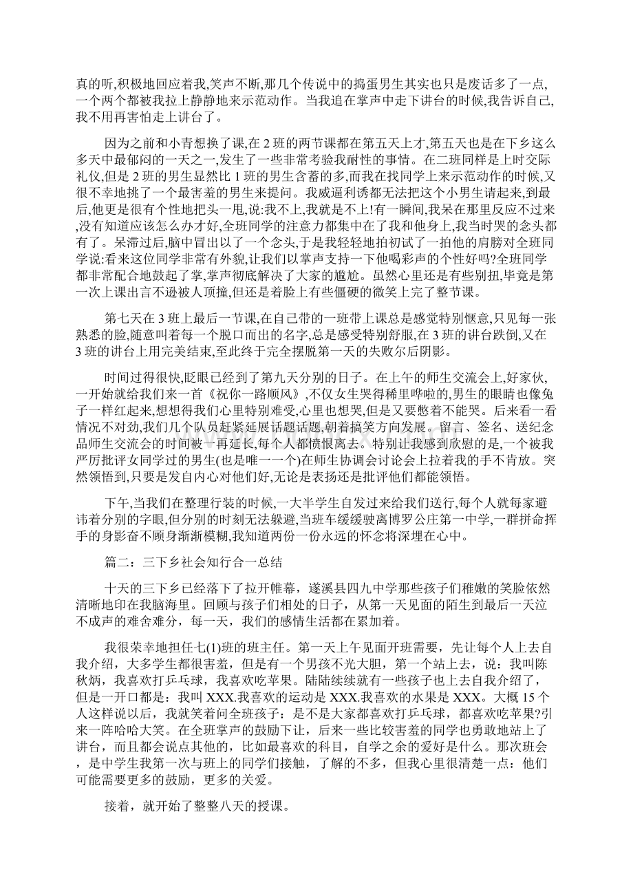 三下乡社会实践报告总结.docx_第2页