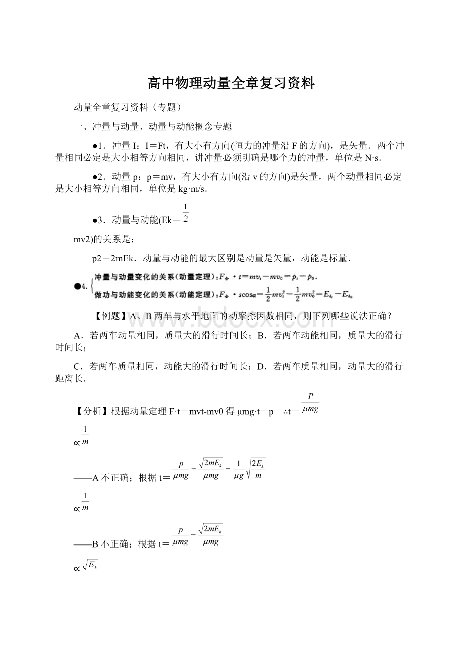 高中物理动量全章复习资料Word下载.docx_第1页