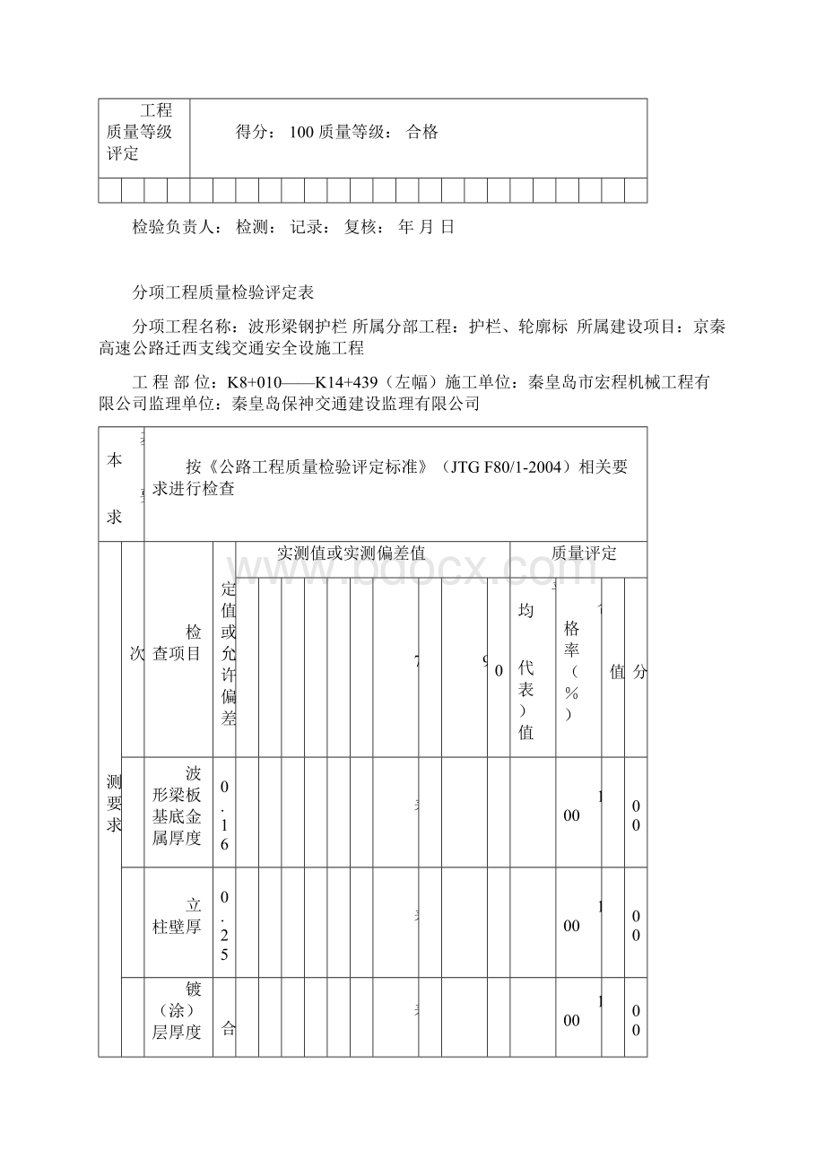 护栏分项评定表.docx_第3页