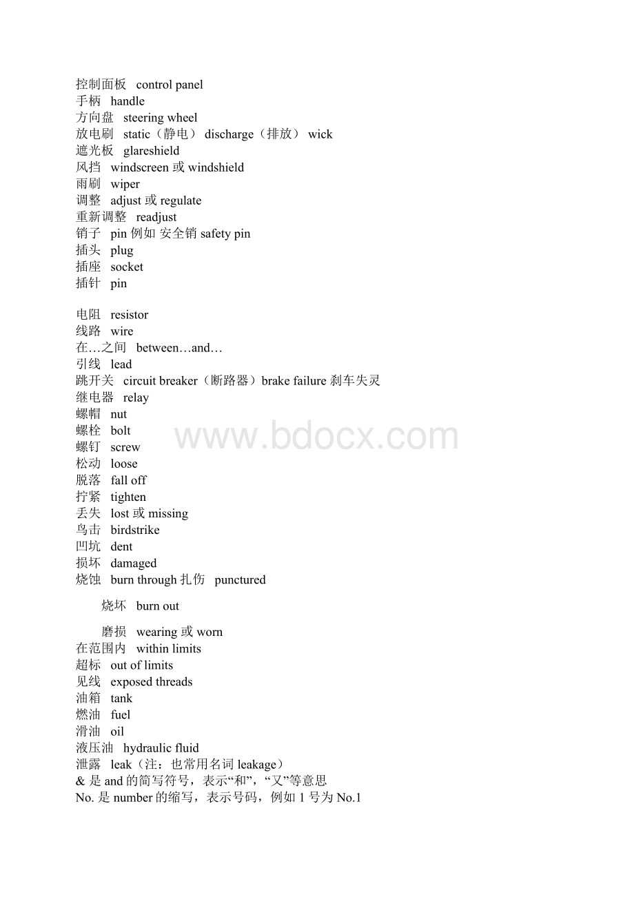 航空机务常用英语大全.docx_第3页