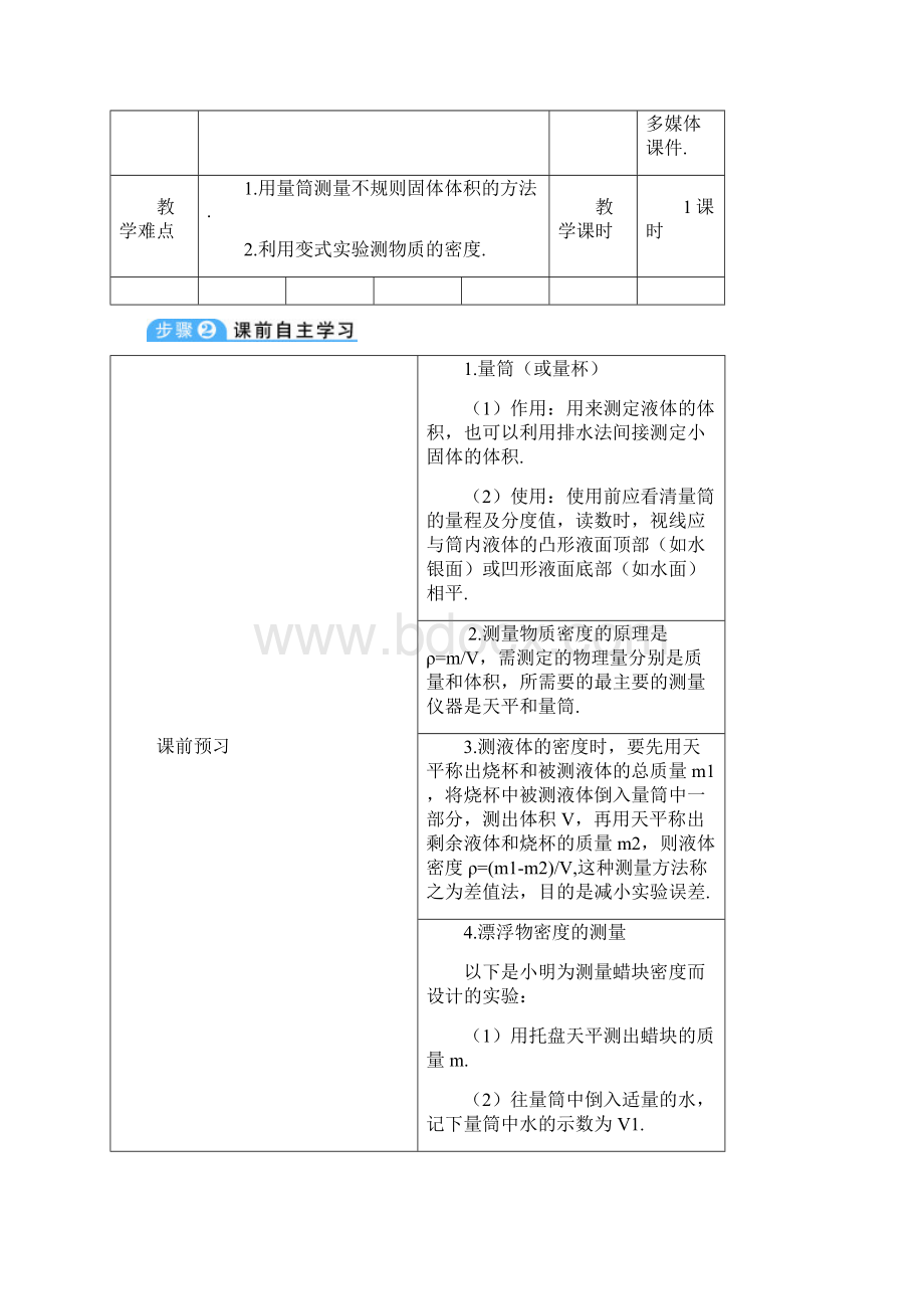 学八年级物理上册第六章第3节测量物质的密度.docx_第2页