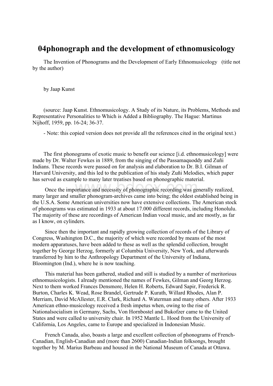 04phonograph and the development of ethnomusicology.docx