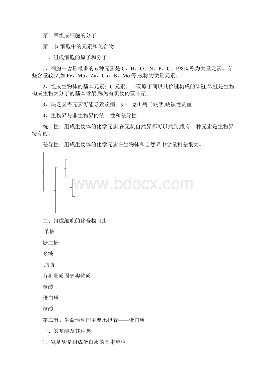 高中生物必修一知识点总结人版.docx_第2页