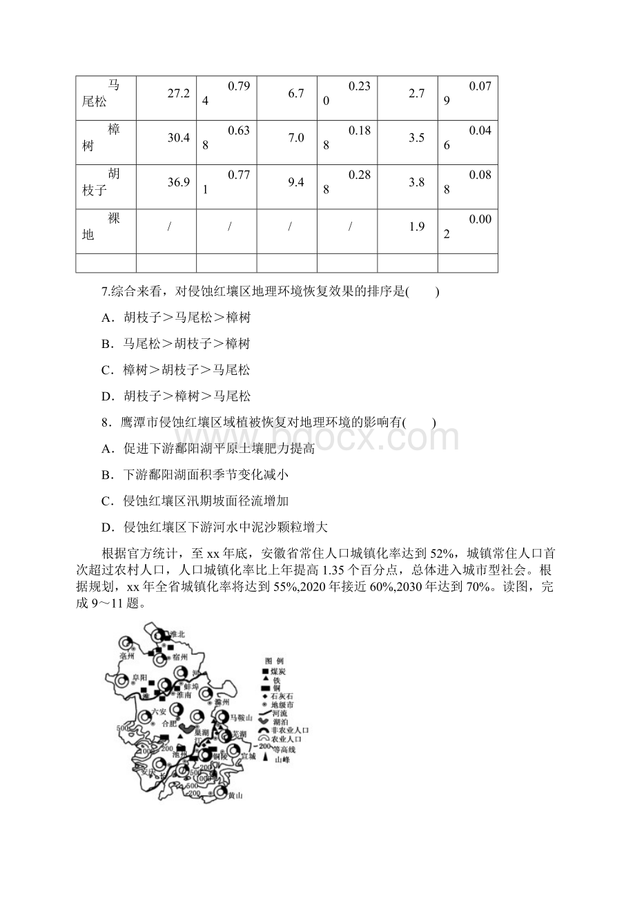 高考地理二轮复习 筑基模拟练一新人教版Word下载.docx_第3页