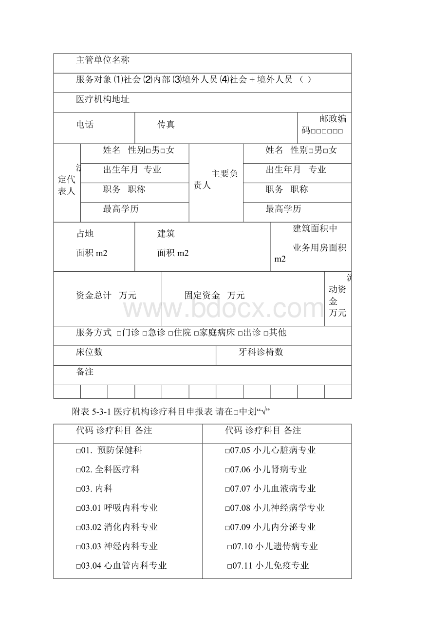 医疗机构申请执业登记注册书卫计委新版.docx_第3页