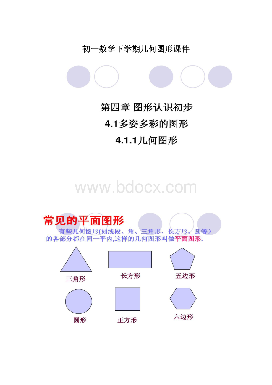 初一数学下学期几何图形课件.docx_第1页