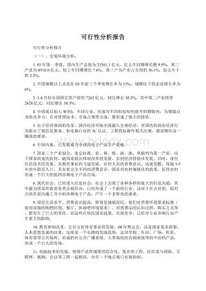 可行性分析报告文档格式.docx