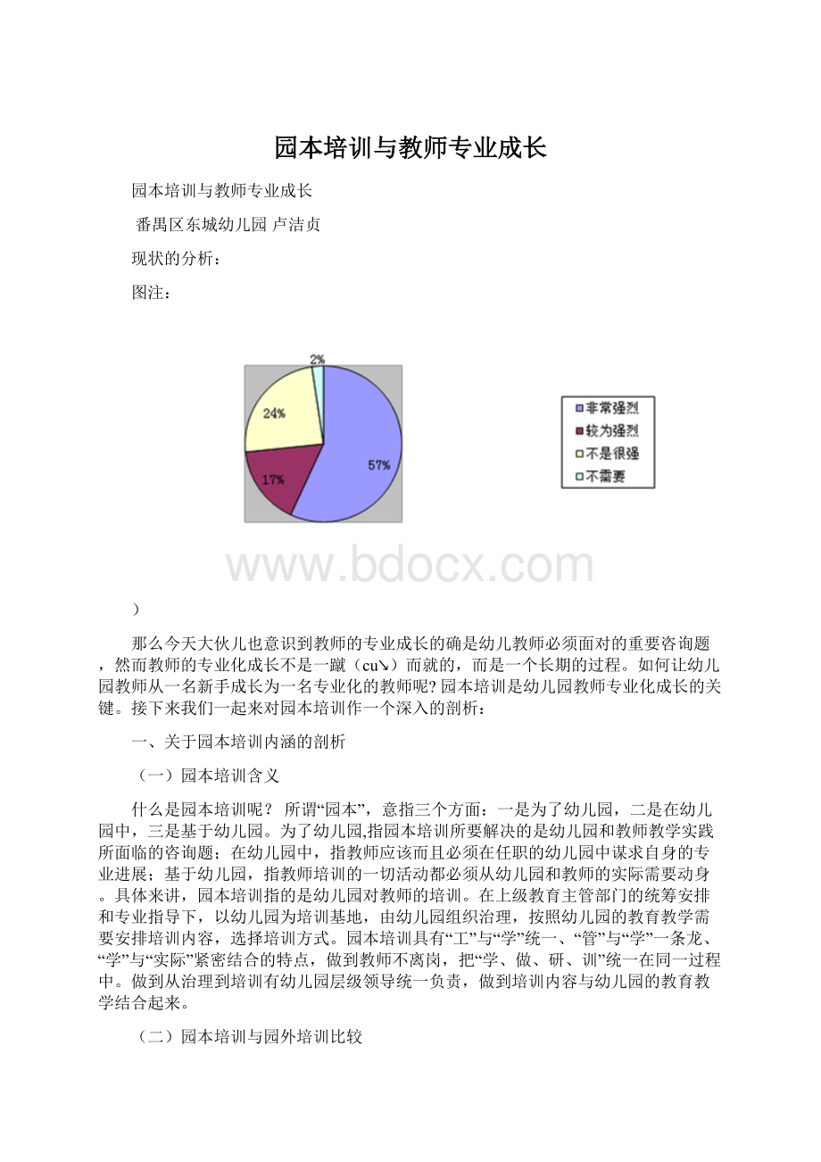 园本培训与教师专业成长Word文档下载推荐.docx