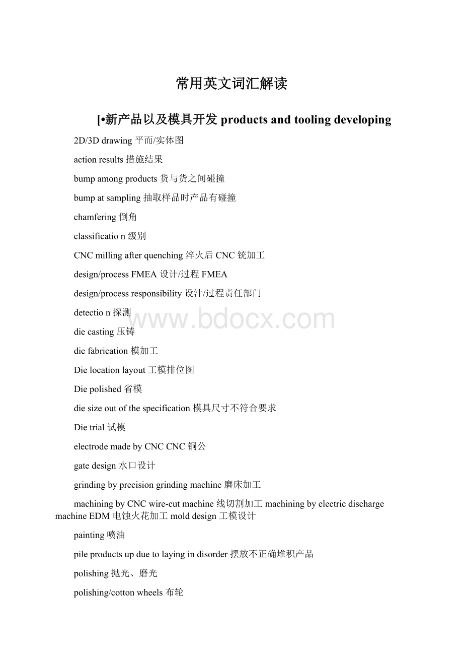 常用英文词汇解读Word下载.docx