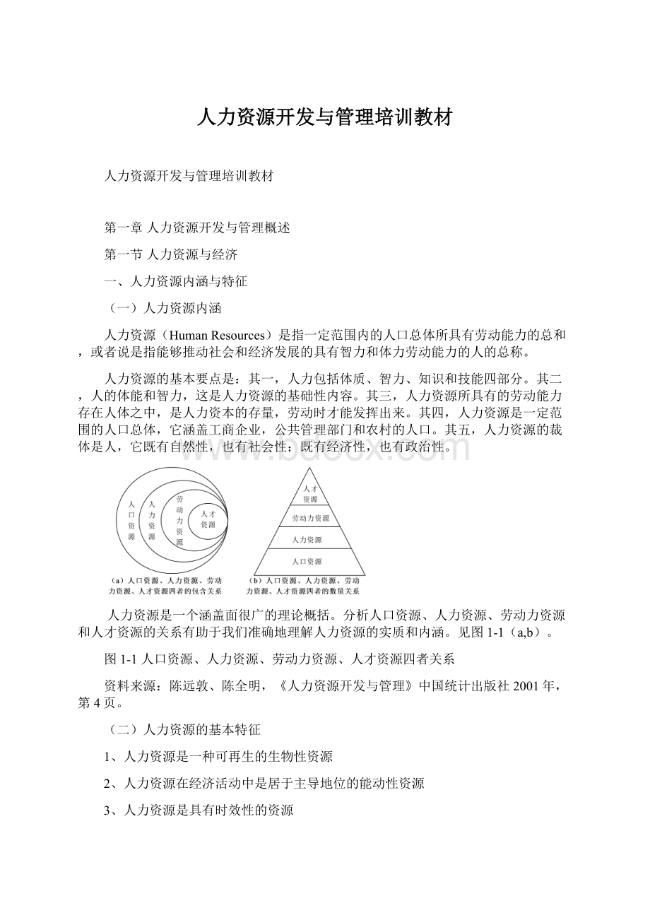 人力资源开发与管理培训教材文档格式.docx_第1页