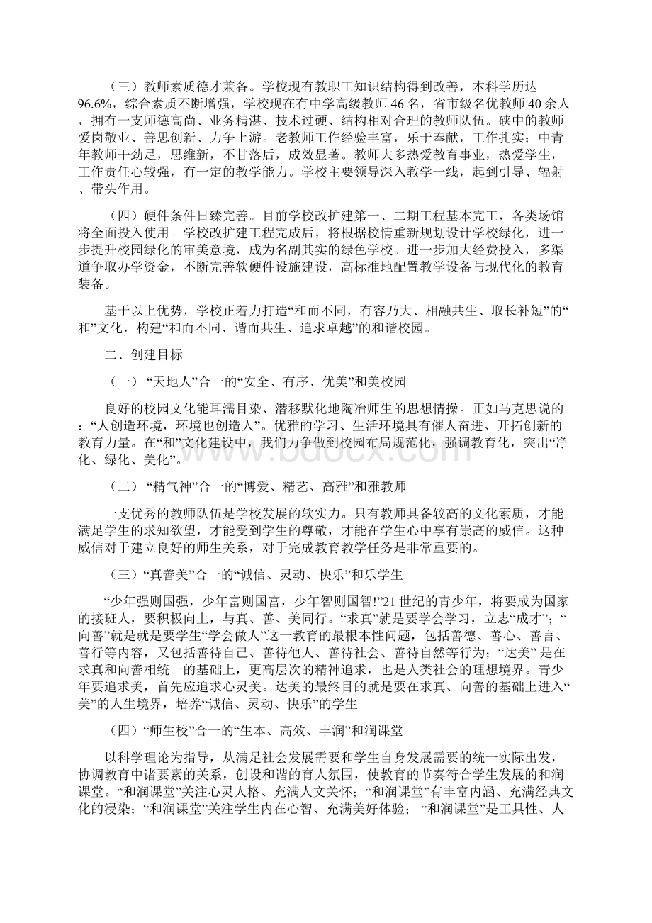 和而不同 谐而共生 追求卓越Word文档格式.docx_第2页