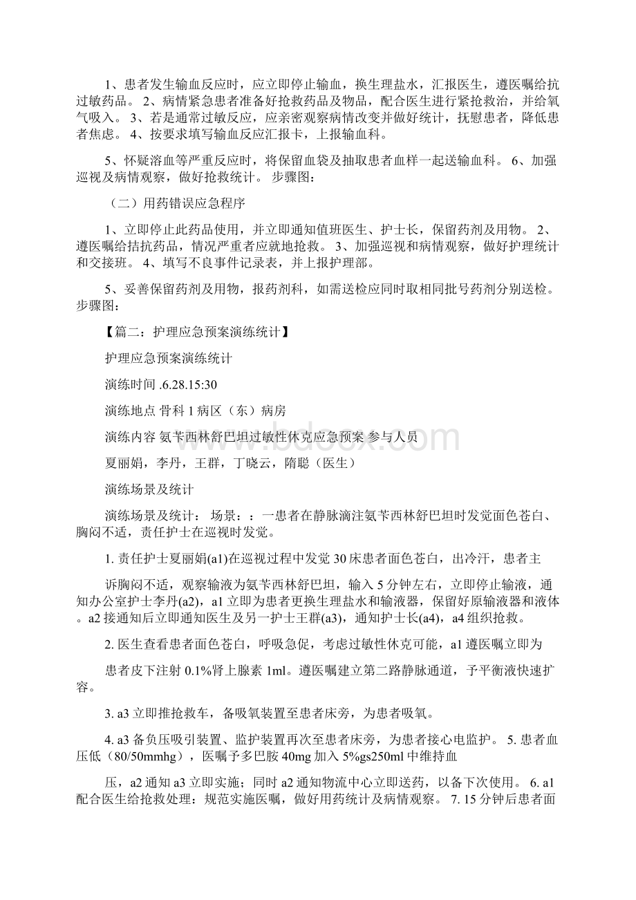 工作总结之护理应急专项预案总结.docx_第3页