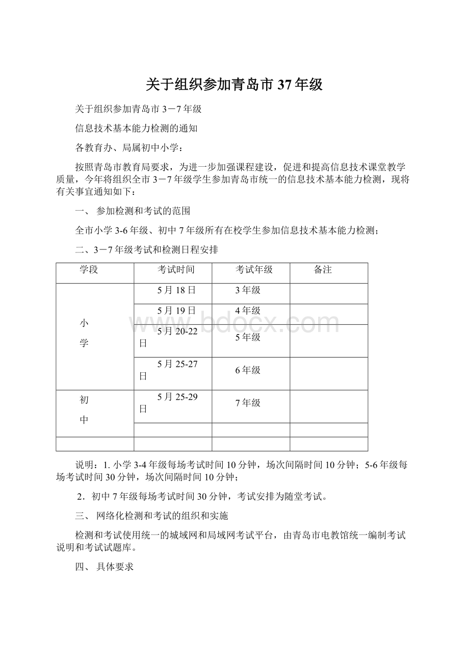 关于组织参加青岛市37年级.docx