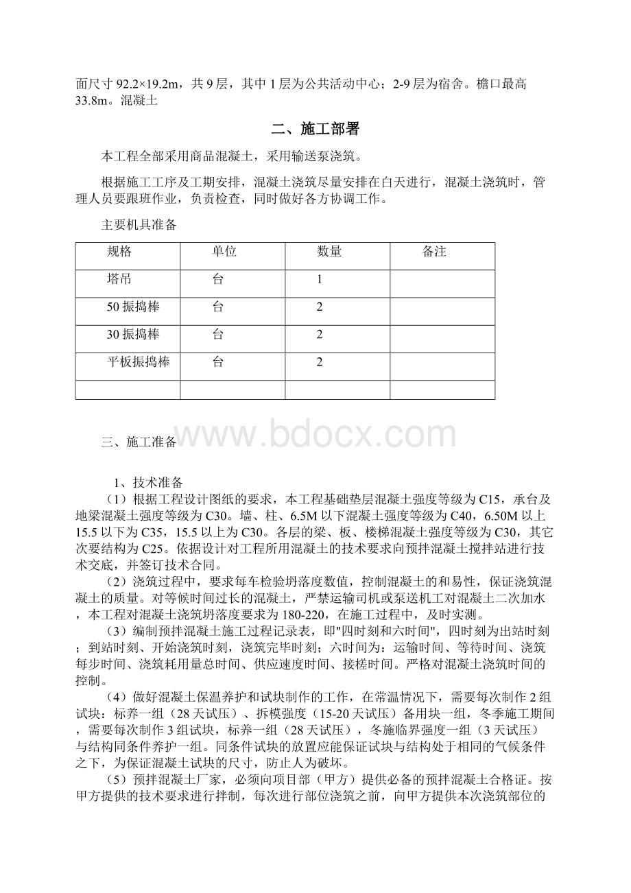 混凝土专项施工方案管理人员宿舍楼1.docx_第2页