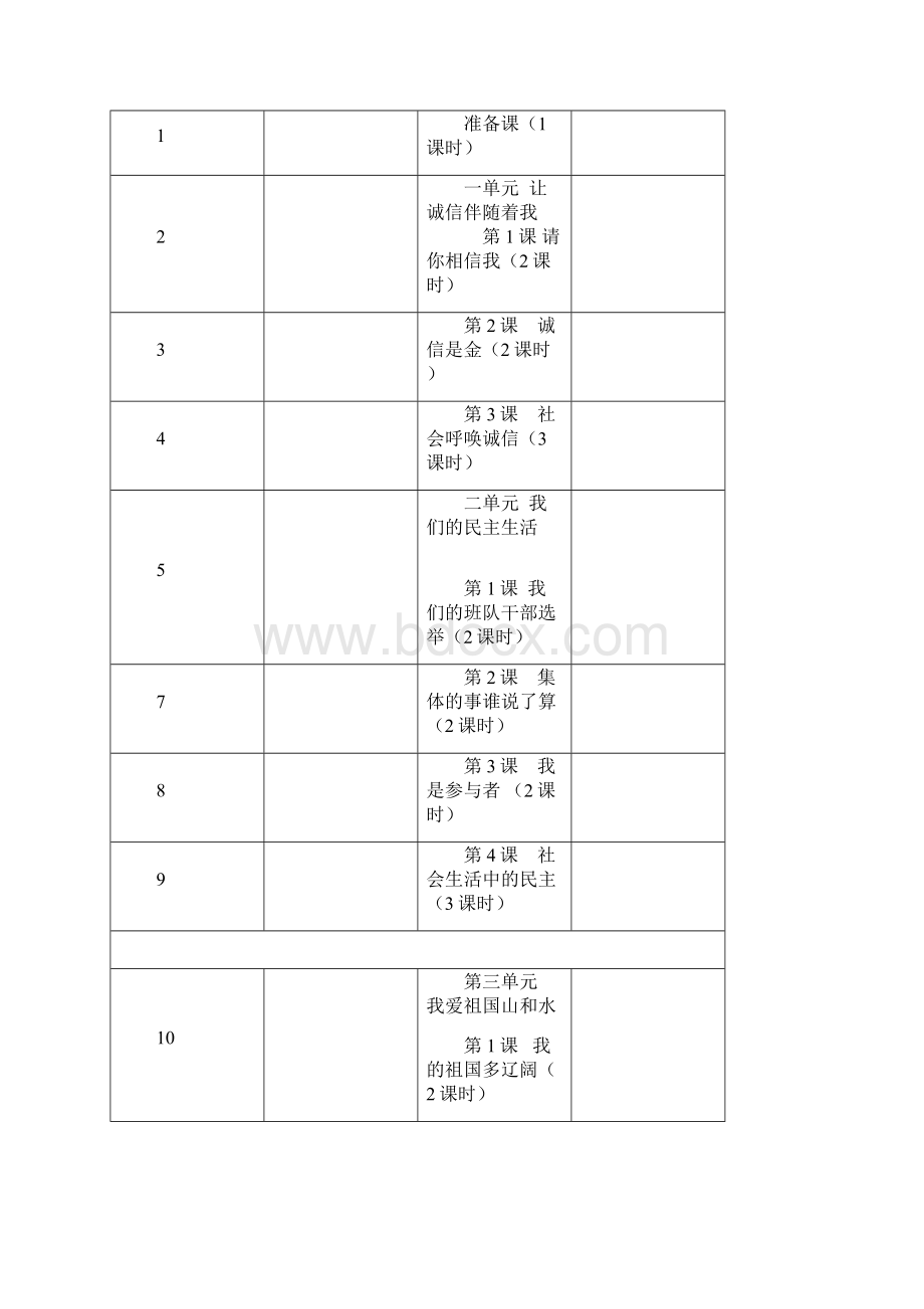 人教版品德与社会五年级上册全册教Word下载.docx_第3页