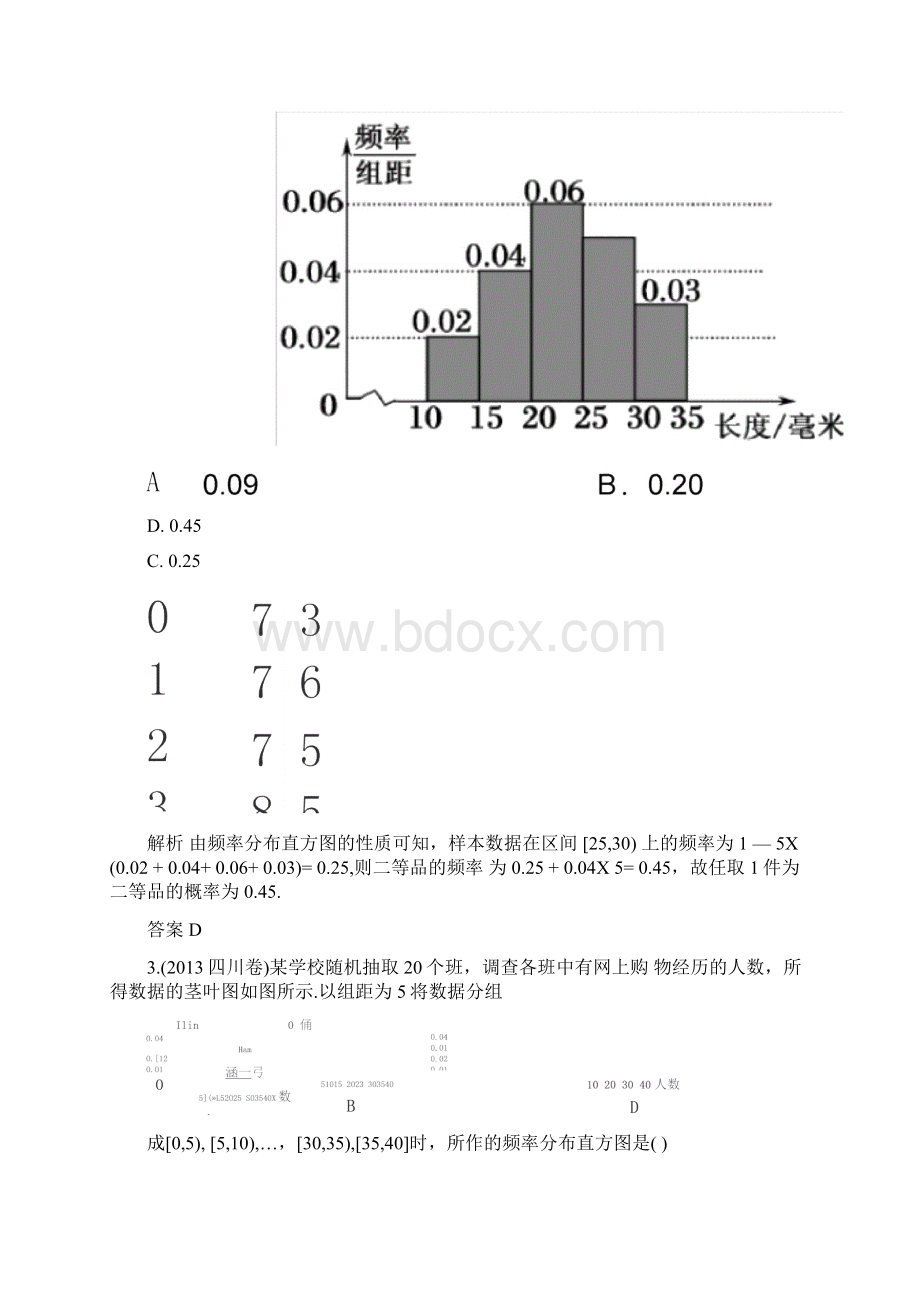 完整版用样本估计总体练习试题.docx_第2页