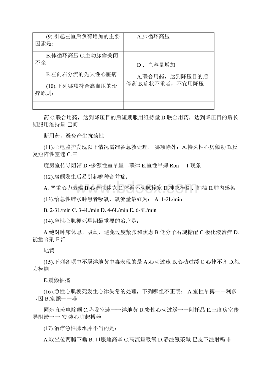 心内科护理试题及答案.docx_第2页