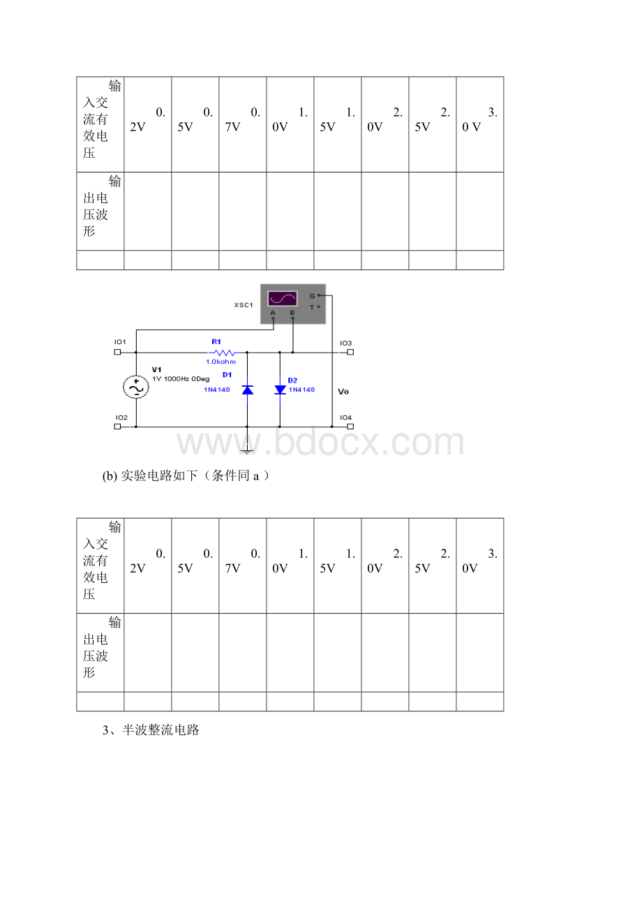 第三章模拟电子线路实验内容 1Word文件下载.docx_第3页