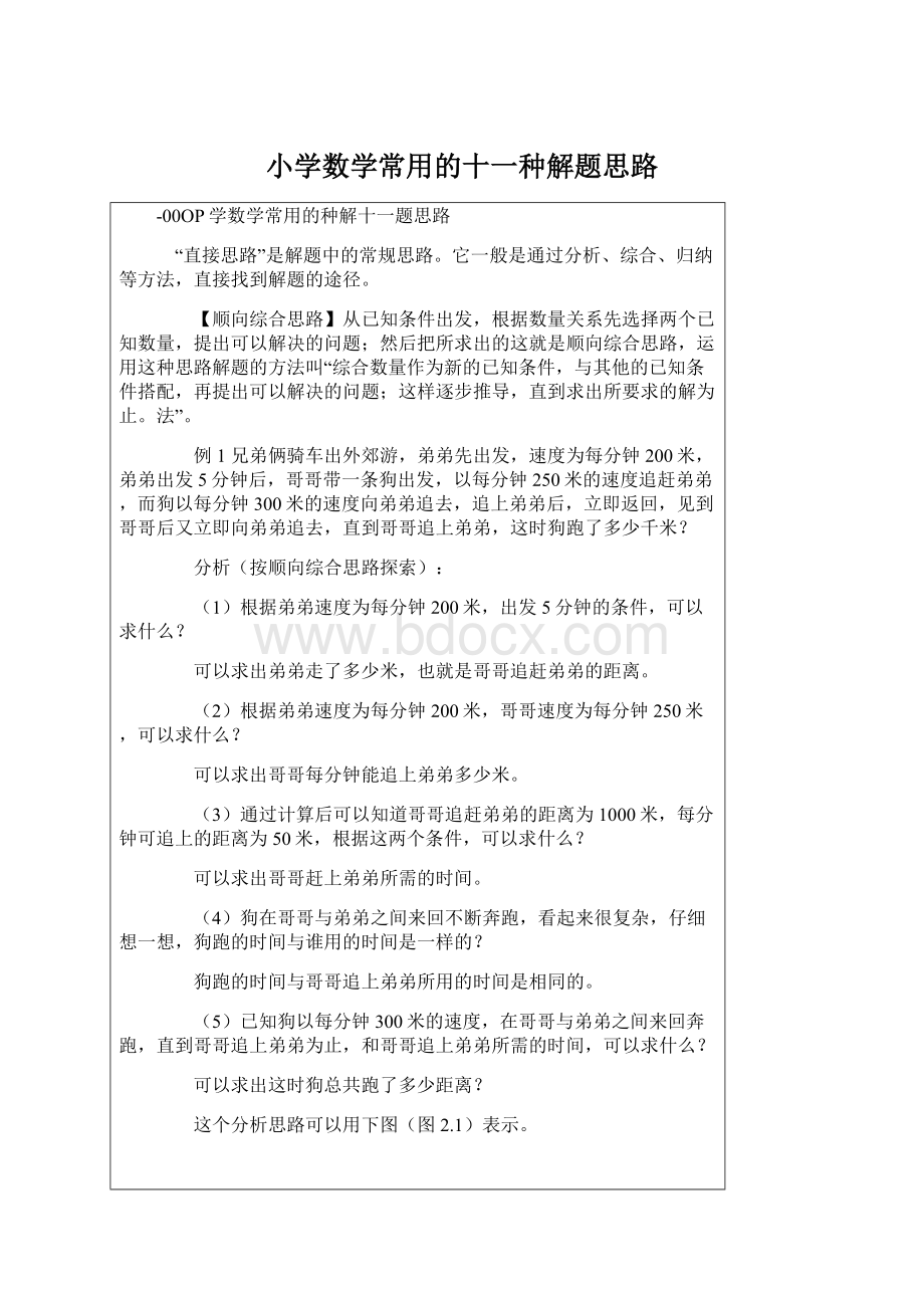 小学数学常用的十一种解题思路.docx_第1页