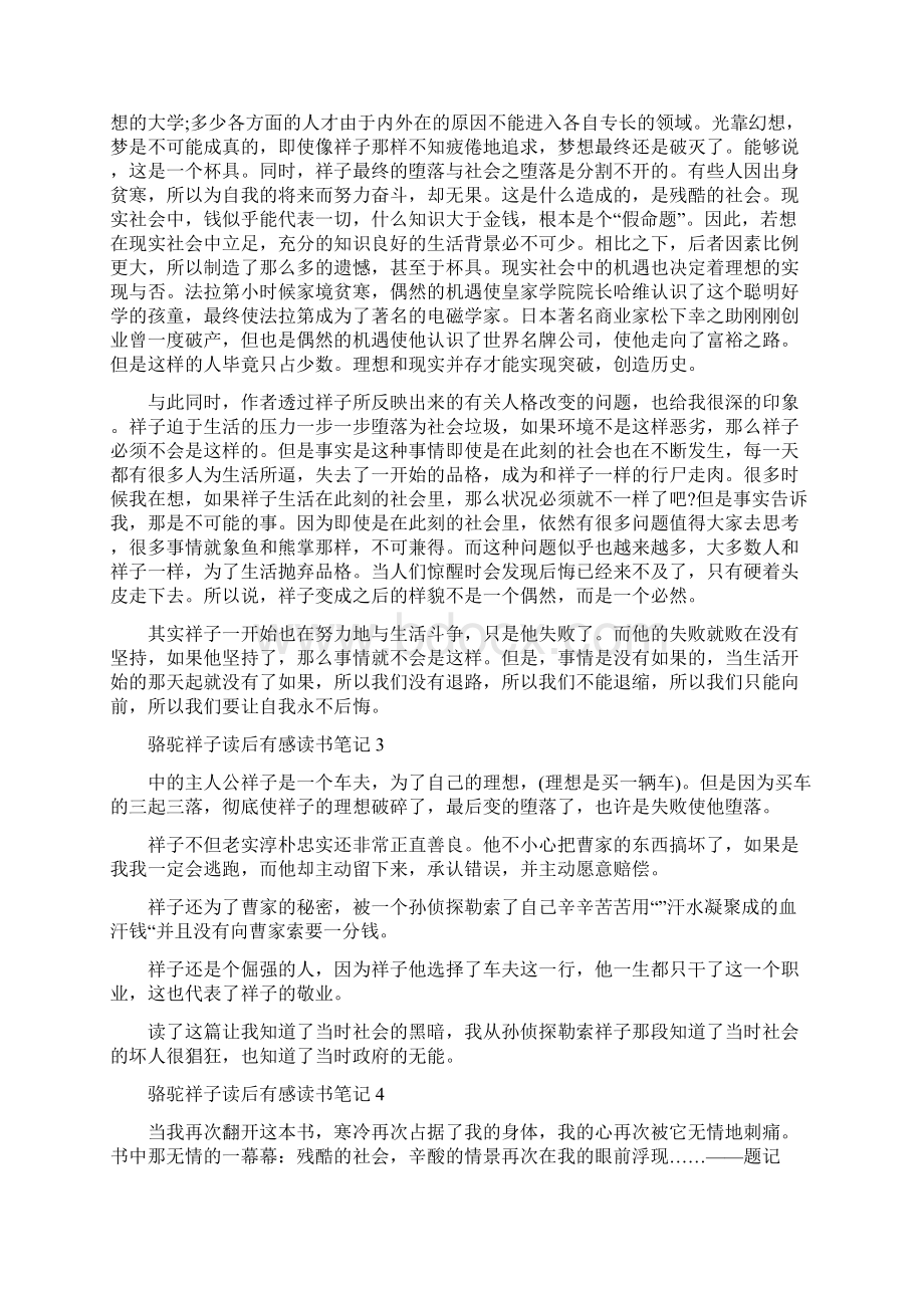 骆驼祥子整本书读后感文档格式.docx_第2页