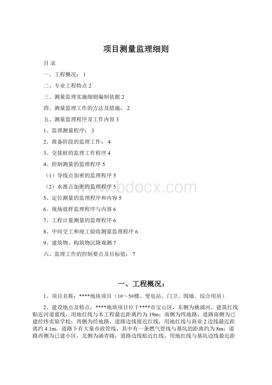 项目测量监理细则.docx