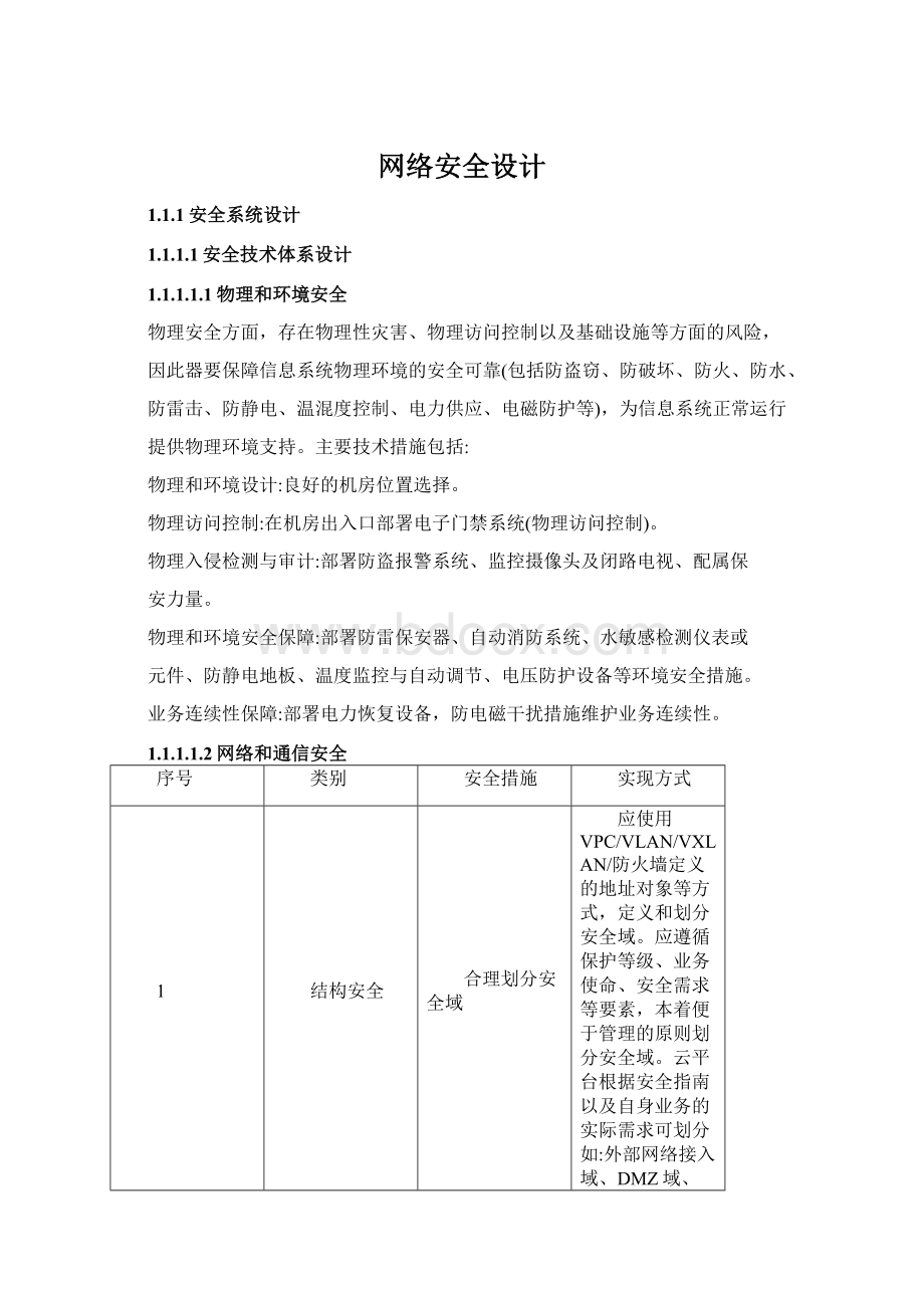 网络安全设计Word格式文档下载.docx_第1页