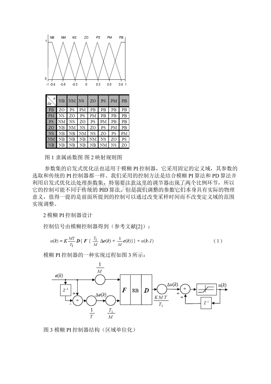 中英文文献翻译常规PID和模糊PID算法的分析比较Word文档格式.docx_第2页