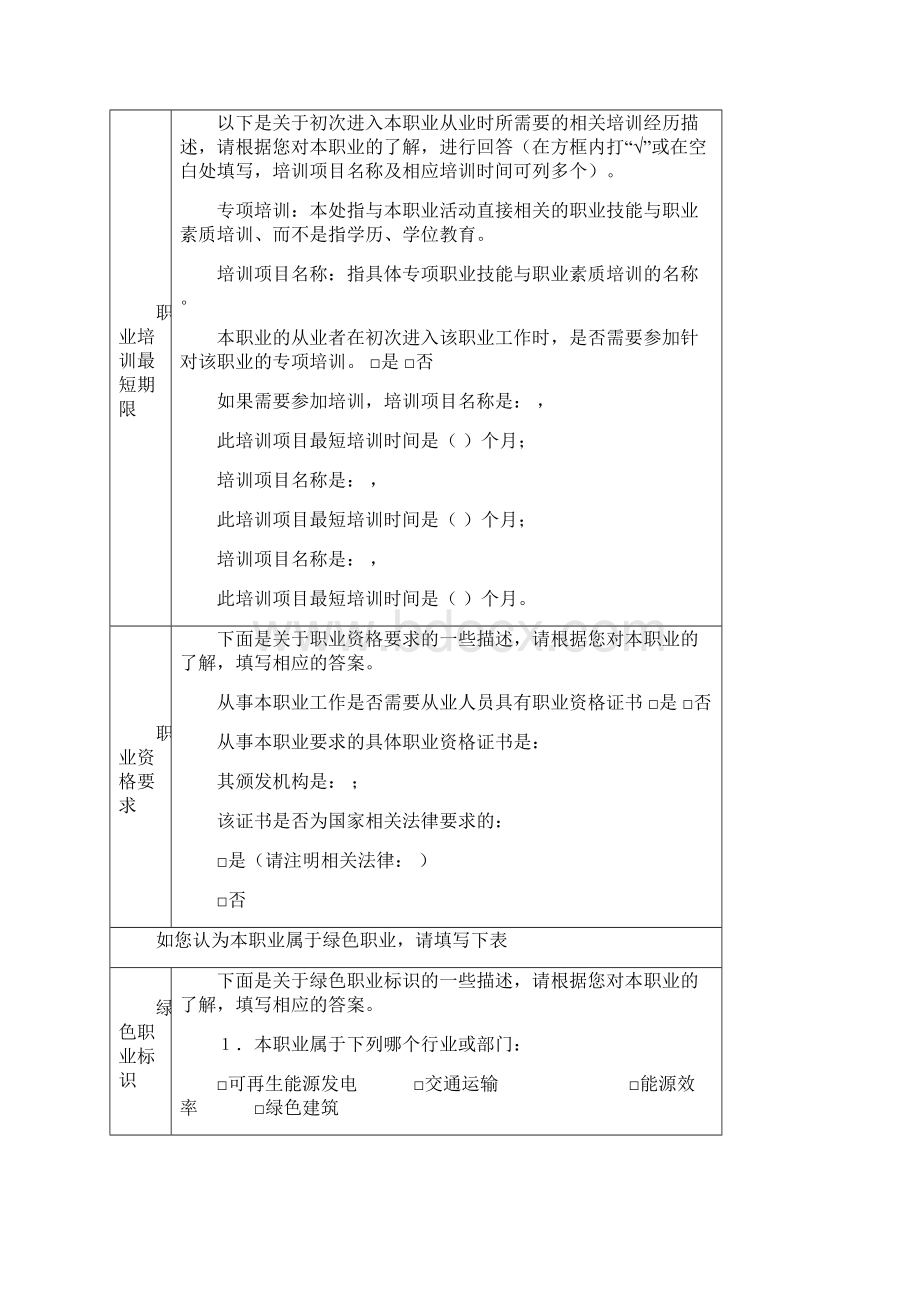 表2已有职业描述信息采集表单位用表.docx_第3页