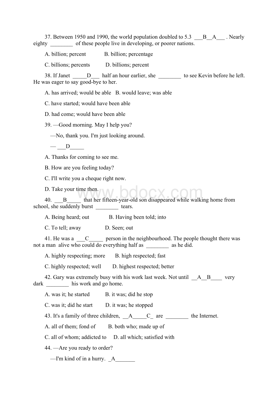 全国中学生英语能力竞赛NEPCS初赛高二组试题.docx_第2页