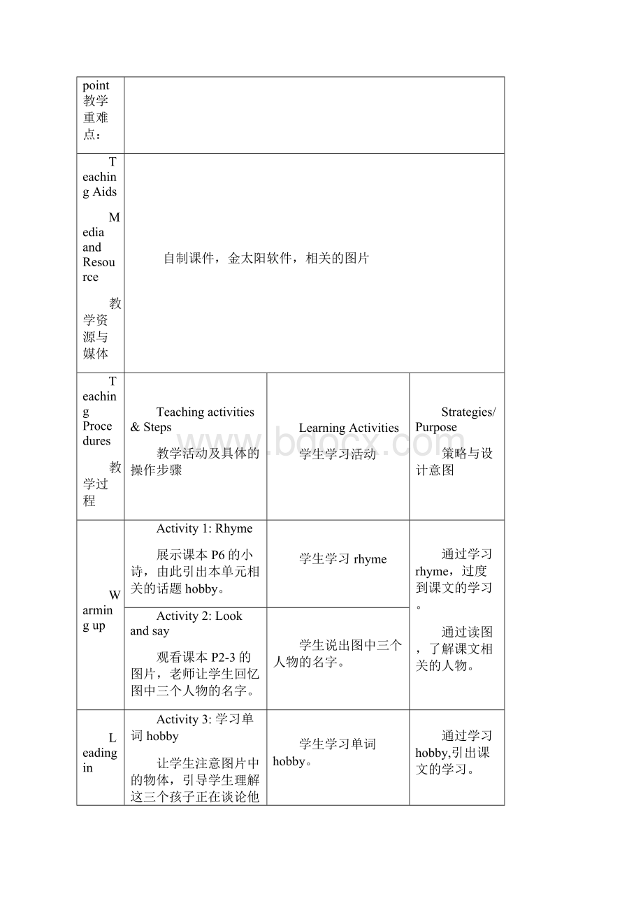 广州版新教材小学五年级英语上册教案 全册.docx_第2页