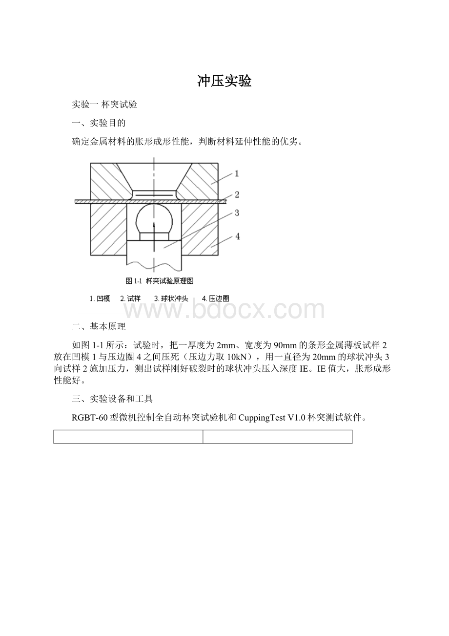 冲压实验.docx