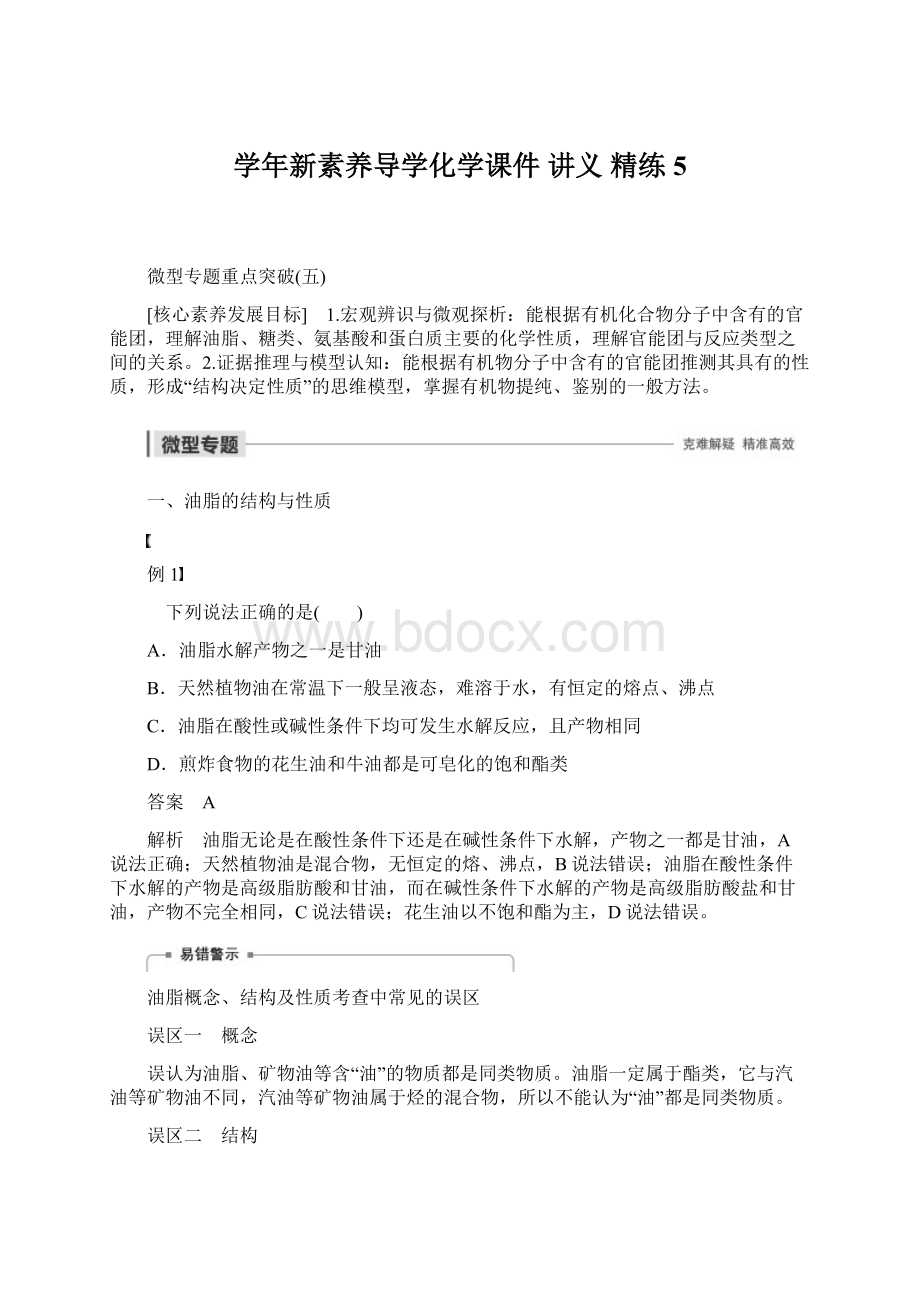 学年新素养导学化学课件 讲义 精练 5Word下载.docx_第1页