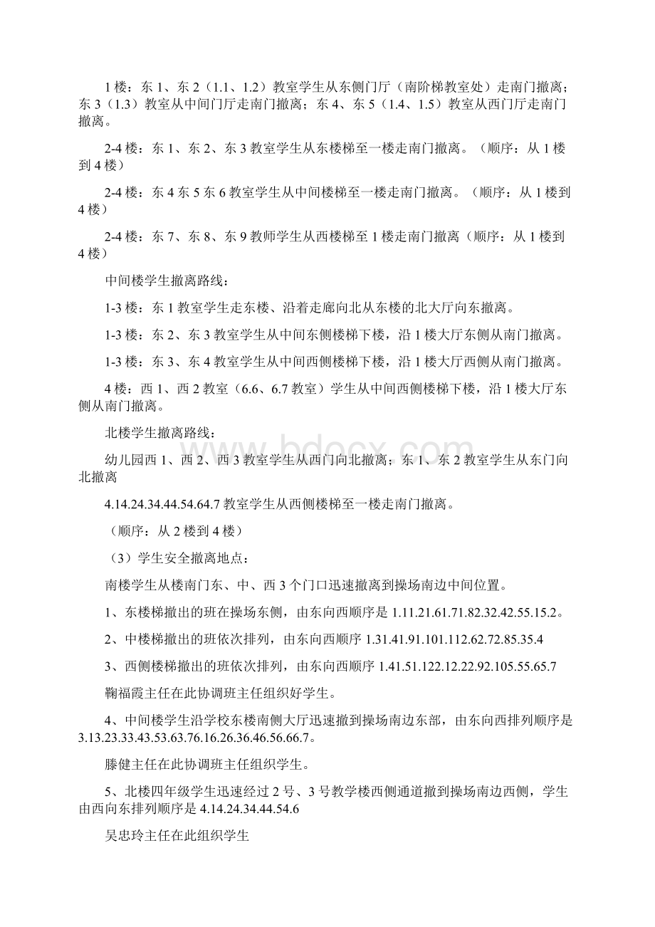 学校应急疏散演练预案.docx_第3页