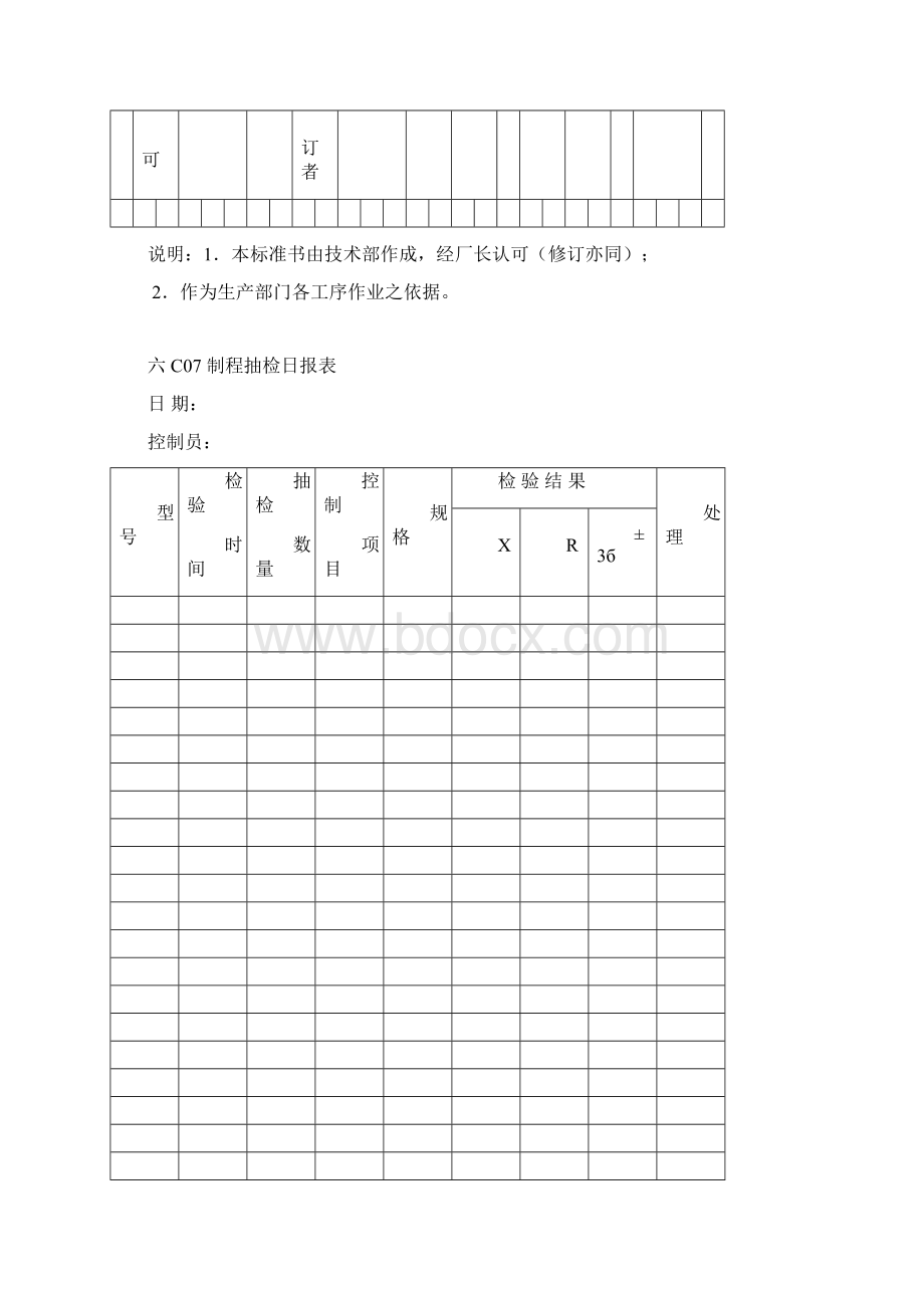 制程检验标准书与制程抽检日报表.docx_第3页