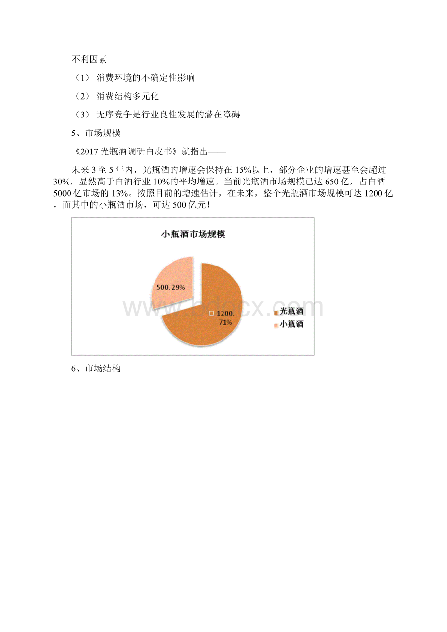 小瓶装酒分析报告报告材料Word格式文档下载.docx_第2页