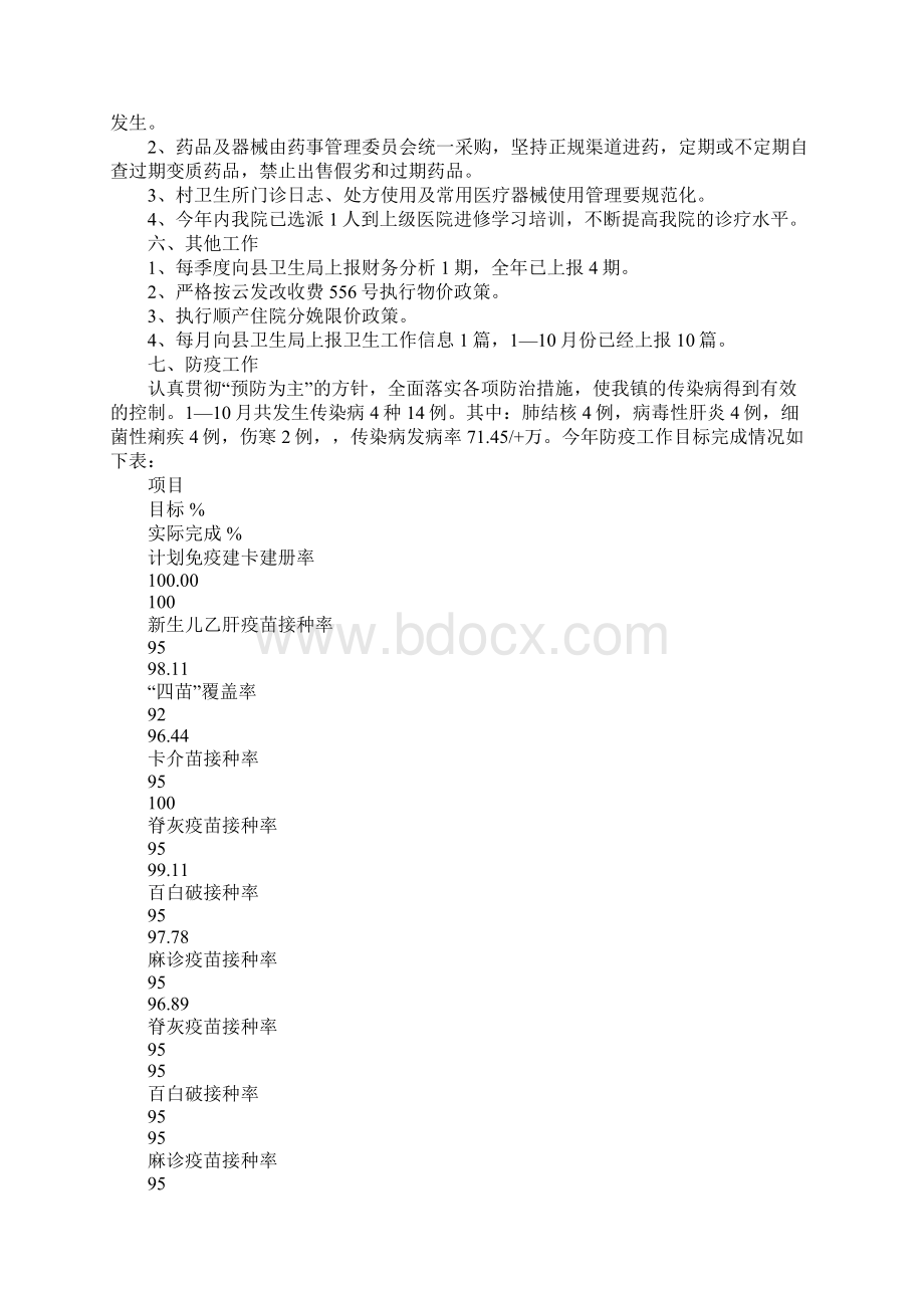 XX年卫生院卫生工作自查总结汇报材料Word文件下载.docx_第3页