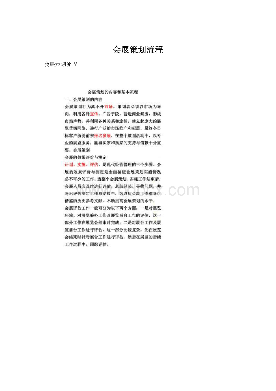 会展策划流程Word文档下载推荐.docx