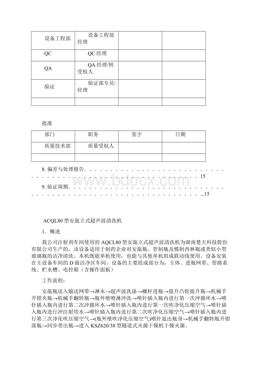 安瓿立式超声波清洗机验证方案设计Word文档下载推荐.docx_第2页