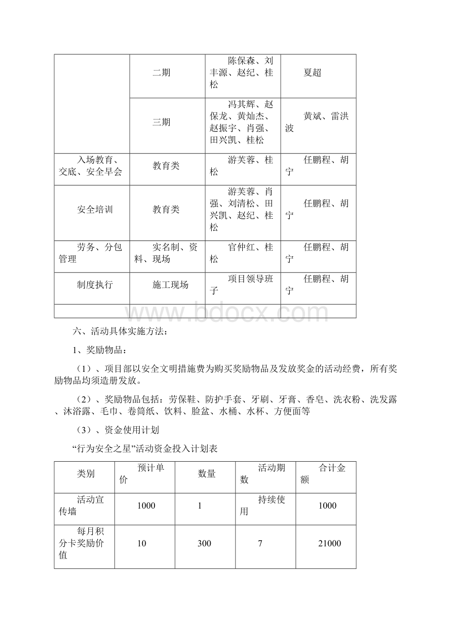 行为安全之星活动实施方案.docx_第3页