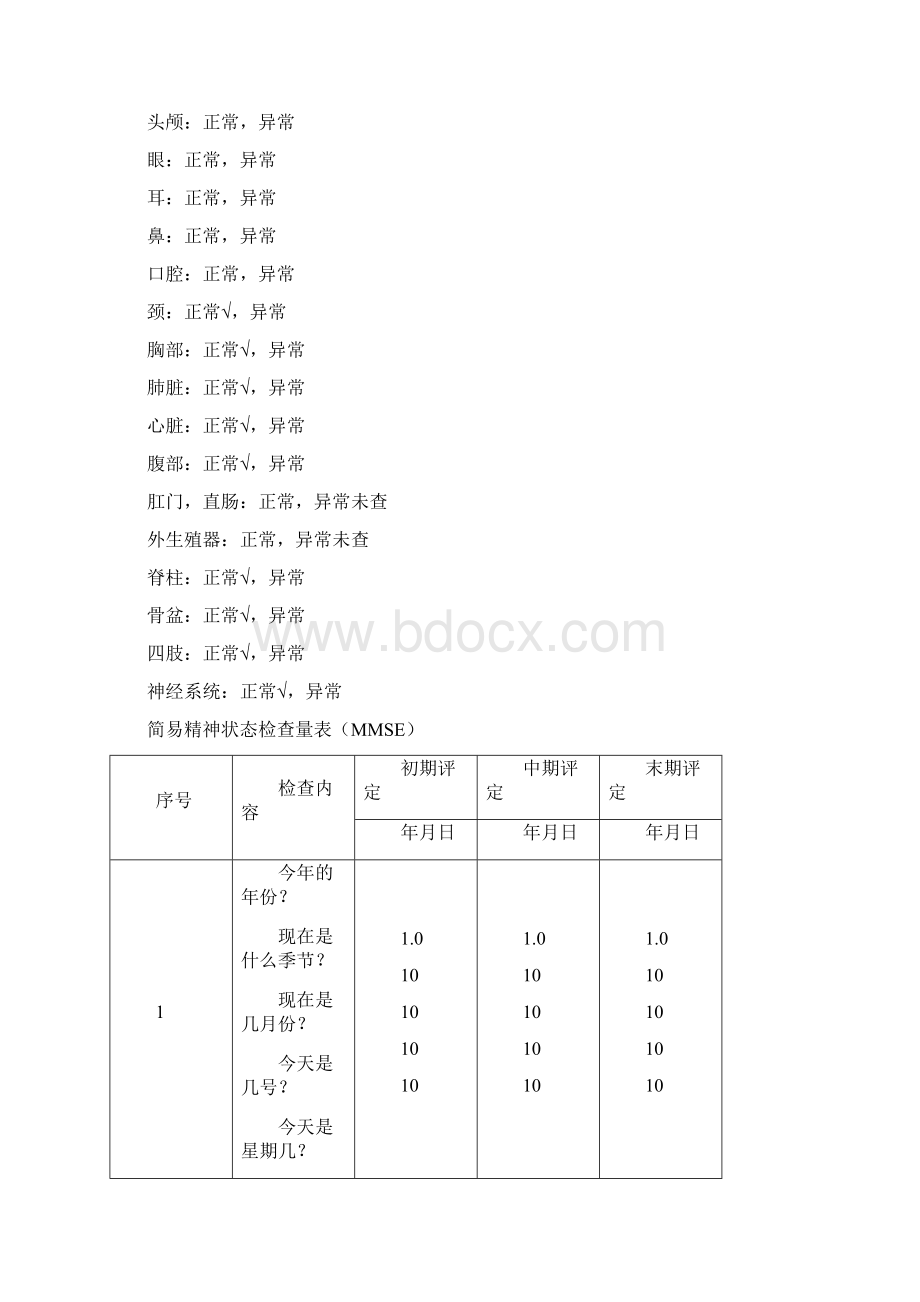 康复病例模板Word格式文档下载.docx_第2页