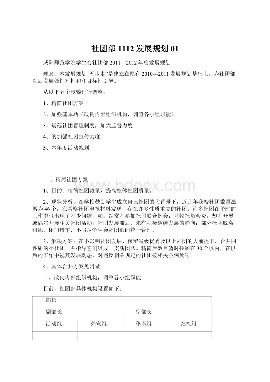 社团部1112发展规划01Word文件下载.docx