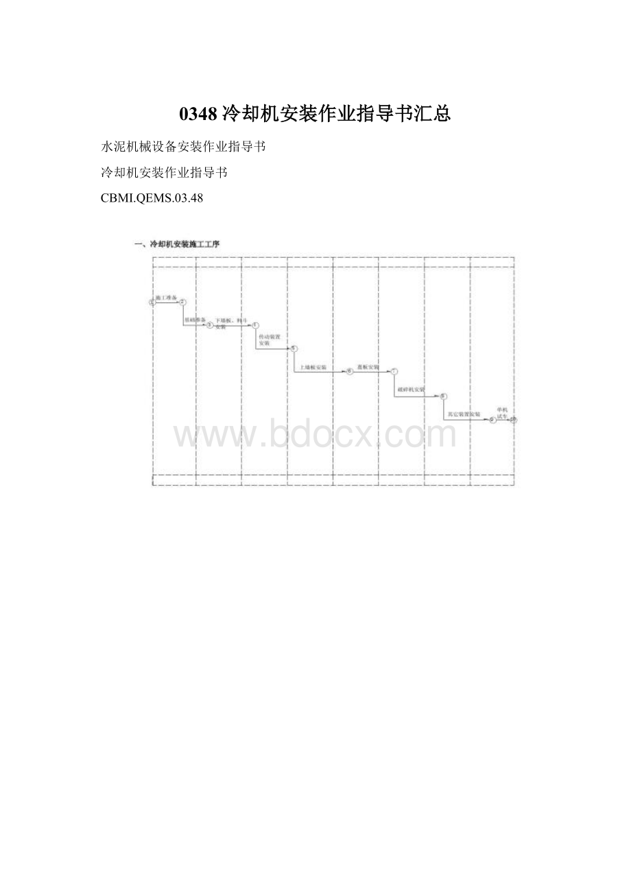 0348 冷却机安装作业指导书汇总Word文档下载推荐.docx