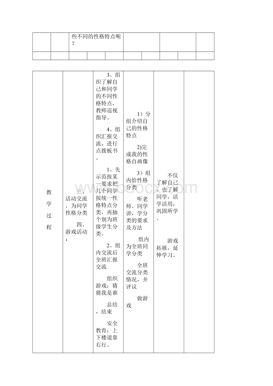 重庆版最新小学五年级上册《综合实践活动》教案Word文档格式.docx_第2页