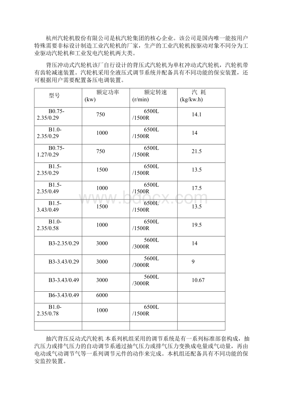 背压式汽轮电机制造商及专业技术参数文档格式.docx_第3页