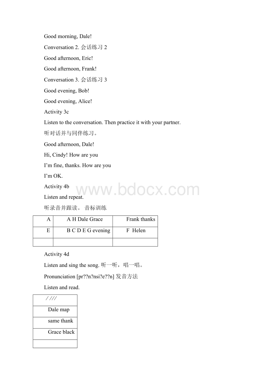 七年级上册英语磁带对应的语音文本Word格式文档下载.docx_第2页