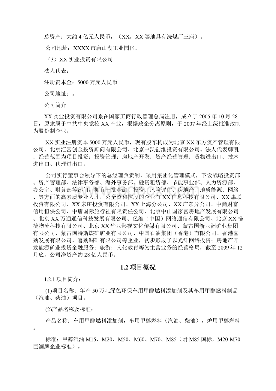 甲醇汽油添加剂建设可行性研究报告.docx_第2页