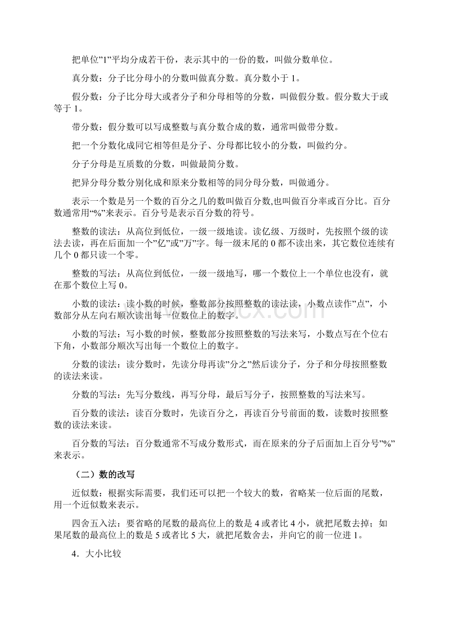 人教版六年级下册数学总复习资料资料.docx_第3页