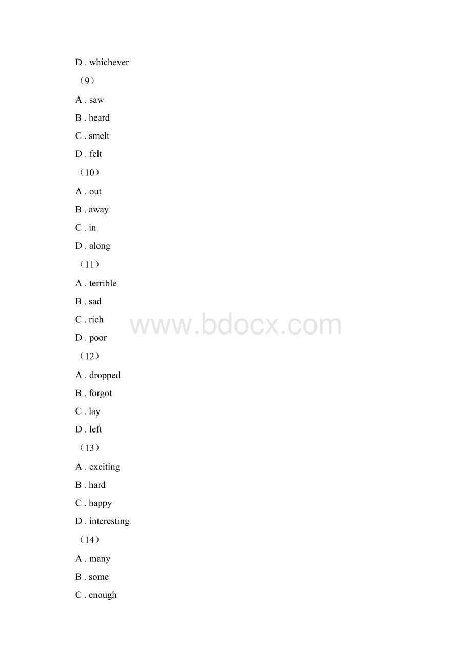 译林牛津版学年八年级上学期英语第三次月考I卷.docx_第3页