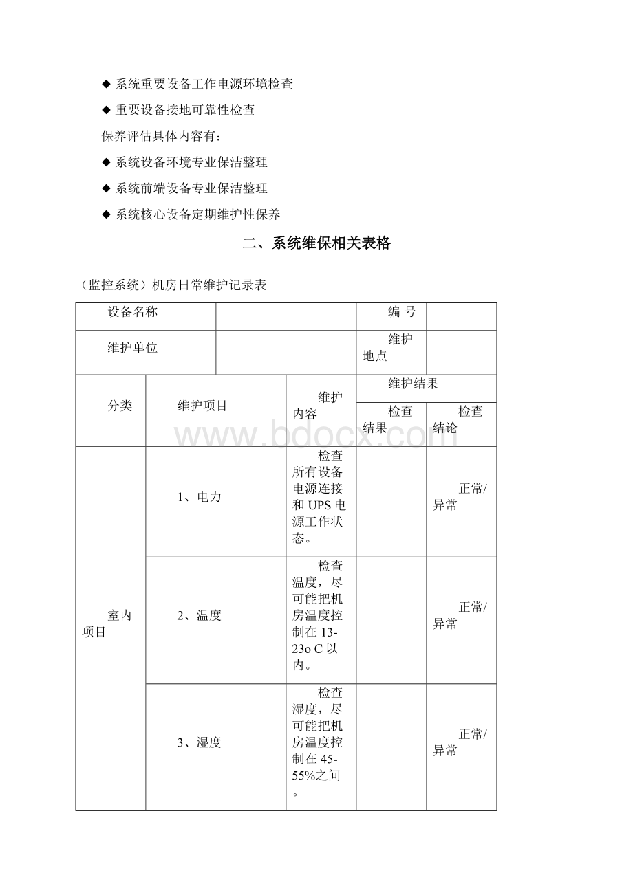 安防监控系统维保表格Word格式.docx_第2页