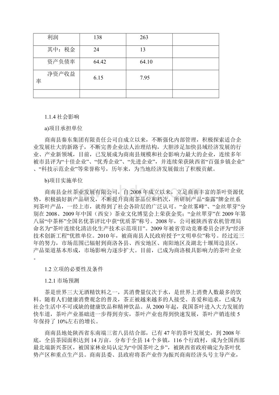 年产10万公斤茶叶加工扩建工程项目建议书.docx_第3页